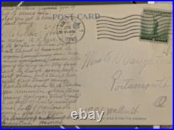 RARE 1930 1940 Native American Indian Postcards 1 CENT BENJAMIN FRANKLIN STAMP