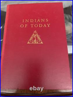 RARE 1936 Indians Of Today Gridley 1stEd. 23+ Signatures Prior Owner Poss. Ragna