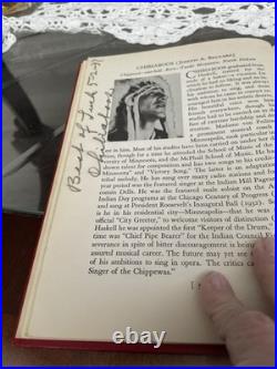 RARE 1936 Indians Of Today Gridley 1stEd. 23+ Signatures Prior Owner Poss. Ragna