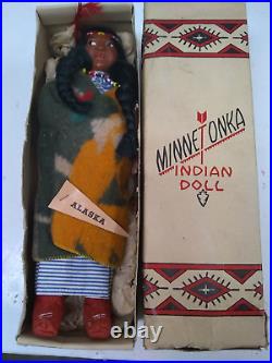 RARE 1940s Minnetonka Skookum Native American Indian Doll Squaw NICE