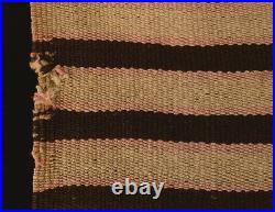 RARE 19th c BOLIVIA INDIAN SHOULDER BLANKET SW Character Tribal Weaving TM7851