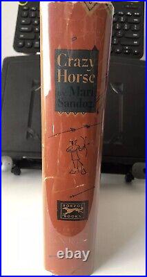 RARE 1st Ed. 1942 CRAZY HORSE Mari Sandoz INDIAN WAR Sioux CUSTER Little Bighorn