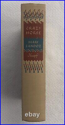 RARE 1st Ed. 1942 CRAZY HORSE Mari Sandoz INDIAN WAR Sioux CUSTER Little Bighorn