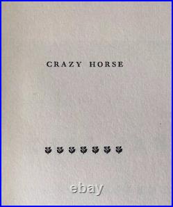 RARE 1st Ed. 1942 CRAZY HORSE Mari Sandoz INDIAN WAR Sioux CUSTER Little Bighorn