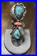 RARE-2-1-4-Sadie-Calvin-Vintage-Native-turquoise-coral-ring-Size-5-75-Sterling-01-hbwq
