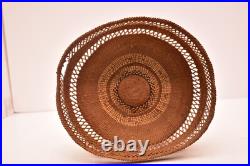 RARE Antique Native American California Hupa / Yurok Pedestal Basket