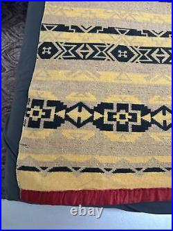 RARE Antique Native American Ojibwe Chippewa CAMP BLANKET Tomahawk, WI READ