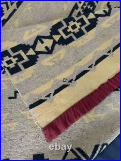 RARE Antique Native American Ojibwe Chippewa CAMP BLANKET Tomahawk, WI READ