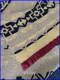 RARE Antique Native American Ojibwe Chippewa CAMP BLANKET Tomahawk, WI READ