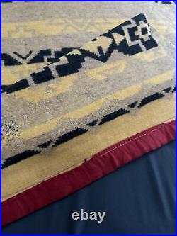 RARE Antique Native American Ojibwe Chippewa CAMP BLANKET Tomahawk, WI READ