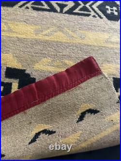 RARE Antique Native American Ojibwe Chippewa CAMP BLANKET Tomahawk, WI READ