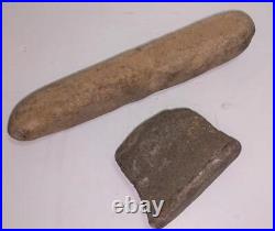 RARE Authentic Early Native American Indian Unique Hand Grinding Stone Pestal