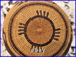 RARE Beautiful Native American Hupa Hat Basket