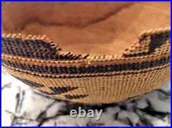 RARE Beautiful Native American Hupa Hat Basket