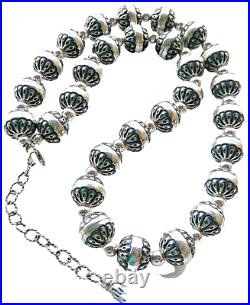RARE! Carolyn Pollack American West Sterling Native Pearl 15mm Necklace 20-24