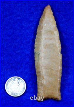 RARE Cumberland Point COA Authentic Prehistoric Arrowhead Native American Indian
