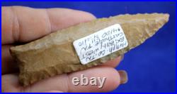 RARE Cumberland Point COA Authentic Prehistoric Arrowhead Native American Indian