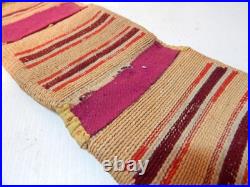 RARE FIND ANTIQUE c1890-1915 NEZ PERCE' PLATEAU INDIAN CORNHUSK WALL POUCH