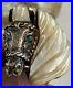 RARE-Hopi-JOHNNY-BLUE-JAY-3D-Sterling-MOP-Turquoise-Horse-Head-Ring-Size-11-C-01-kln