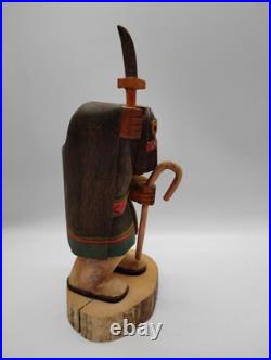 RARE Hopi Ogre Woman Kachina by Sterling Francis Jr. 10