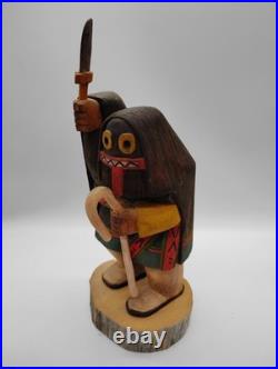 RARE Hopi Ogre Woman Kachina by Sterling Francis Jr. 10