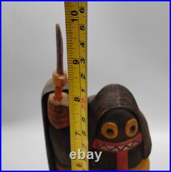 RARE Hopi Ogre Woman Kachina by Sterling Francis Jr. 10