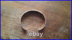 RARE Hopi Sterling Silver Cuff Bracelet Bear Paw by Cleve Honyaktewa 29 Grams