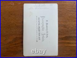 RARE ID'd NATIVE AMERICAN Indian Man Identified in Period Hand Cabinet Card