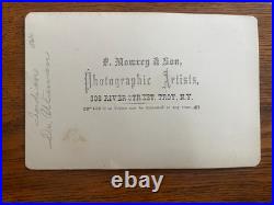 RARE ID'd NATIVE AMERICAN Indian Man Identified in Period Hand Cabinet Card