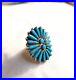 RARE-ITEM-American-Native-Cluster-Turquoise-Sterling-Silver-Ring-Size-10-Mens-01-hftw