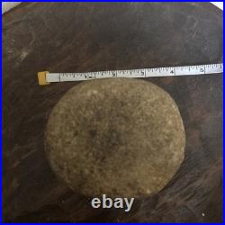 RARE Large Native American Game Stone /Discoidal Stone Tool