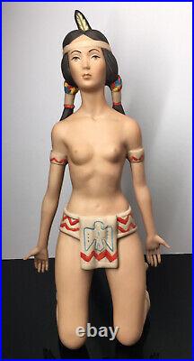 RARE Laszlo Ispanky Goebel Porcelain Native American Maiden Limited Edition #316