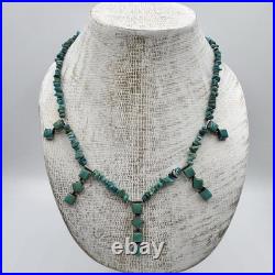 RARE Milton Lee Native American Navajo Sterling Silver Turquoise Necklace