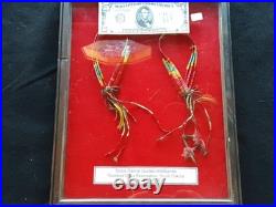 RARE NATIVE AMERICAN CEREMONIAL QUILLED ARM BANDS, with PAPERWORK SD-102509007