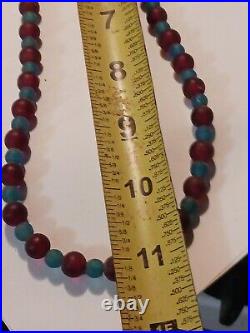 RARE NATIVE AMERICAN GLASS TRADE BEADS 1880s 1920s VERY NICE AUTHENTIC