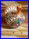 RARE-NATIVE-AMERICAN-POSTER-PAINT-POTTERY-TURKEY-w-AMAZING-COLORS-SIGND-DOLORES-01-rux