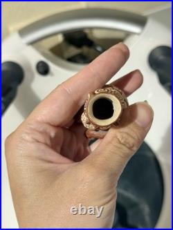 RARE Native American Art Elaborated Hohokam Human Effigy Mini Vase 1.75 Signed