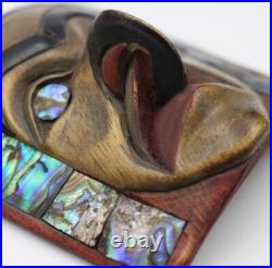 RARE Native American Authentic Wooden Art Tribal Frontlet