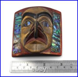 RARE Native American Authentic Wooden Art Tribal Frontlet