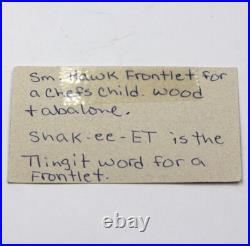 RARE Native American Authentic Wooden Art Tribal Frontlet