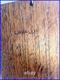 RARE Native American Authentic Wooden Necklace Signed Lavalle LSX L140 Wood