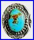 RARE-Native-American-Carol-Felley-Silver-Turquoise-Ring-Sz-7-GORGEOUS-01-oci