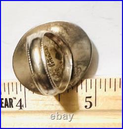 RARE Native American Carol Felley Silver Turquoise Ring Sz 7 GORGEOUS