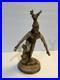 RARE-Native-American-Deer-Dancer-Art-Resin-Sculpture-11-T-Signed-By-The-Artist-01-ct