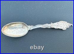 RARE Native American Indian Couple P&B Sterling Silver Spoon Minneapolis MN