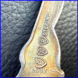 RARE Native American Indian Couple P&B Sterling Silver Spoon Minneapolis MN