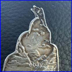 RARE Native American Indian Couple P&B Sterling Silver Spoon Minneapolis MN