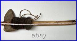 RARE Native American Indian Stone Head Tomahawk with Wooden Handle 20