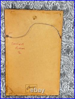 RARE Native American Indian Watercolor Painting Powhatan Algonquin Tillotson Art