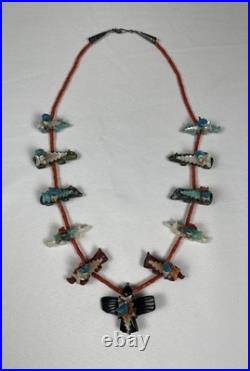 RARE Native American Navajo Herbert Davis Fetish Necklace Beautiful